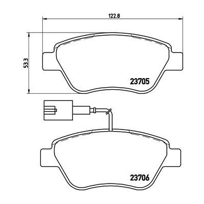 BREMBO Sada brzdových destiček, kotoučová brzda P 23 141X – Zbozi.Blesk.cz