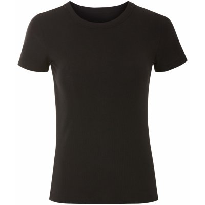 esmara Dámské vroubkované triko černá – Zboží Mobilmania