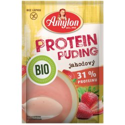 Amylon Protein Jahodový puding BIO bez lepku 45 g