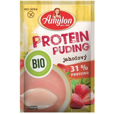 Amylon Protein Jahodový puding BIO bez lepku 45 g – Zboží Dáma