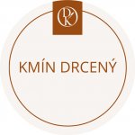 Davídkovo koření Etiketa Kmín český drcený béžová průměr 4,5 cm 1 ks – Zboží Dáma