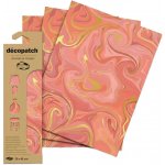 Décopatch Papír 3 ks Oranžový mramor – Hledejceny.cz
