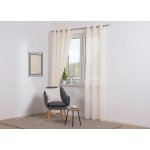 Dekorační záclona s kroužky SOFIA smetanová 140x260 cm (cena za 1 kus) MyBestHome – Hledejceny.cz