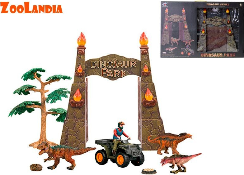 Mikro trading Zoolandia Dinosaurus park set s doplňky