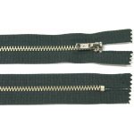 WICO Kovový zip no.3 nerozepínací 16cm tmavě zelený (stříbrné zoubky) – Hledejceny.cz