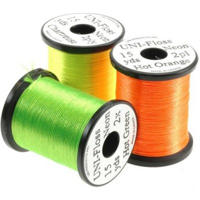 UNI Products UNI Floss Neon Thread 15 yds Hot Green