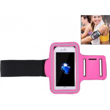 Pouzdro AppleKing sportovní ruku s kapsou na klíče Apple iPhone 7 růžové