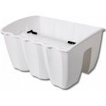 Nohel Garden Truhlík CROWN na zábradlí plastový světle zelený 39x28 cm – Hledejceny.cz