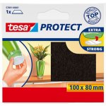 tesa® Protect Plstěné samolepicí podložky Barva: hnědá, Rozměr: 100 mm : 80 mm, Doplňující informace: obdélník, k nastříhání – Sleviste.cz