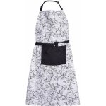 Forbyt kuchyňská zástěra Leaf černá lístky 70x90cm – Zboží Mobilmania