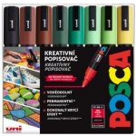 Uni Posca PC-5M 1,8 2,5 mm Earth mix zemitých tónů 8 ks – Zboží Živě
