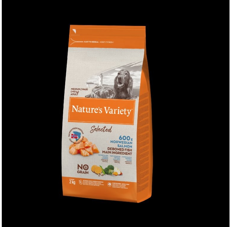 Nature\'s Variety selected pro střední psy s lososem 2 kg