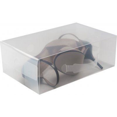 Compactor Transparentní úložný box na boty lodičky L – Zboží Mobilmania