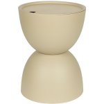 White Label plastový zahradní stolek MARA 34 cm Béžový – Hledejceny.cz