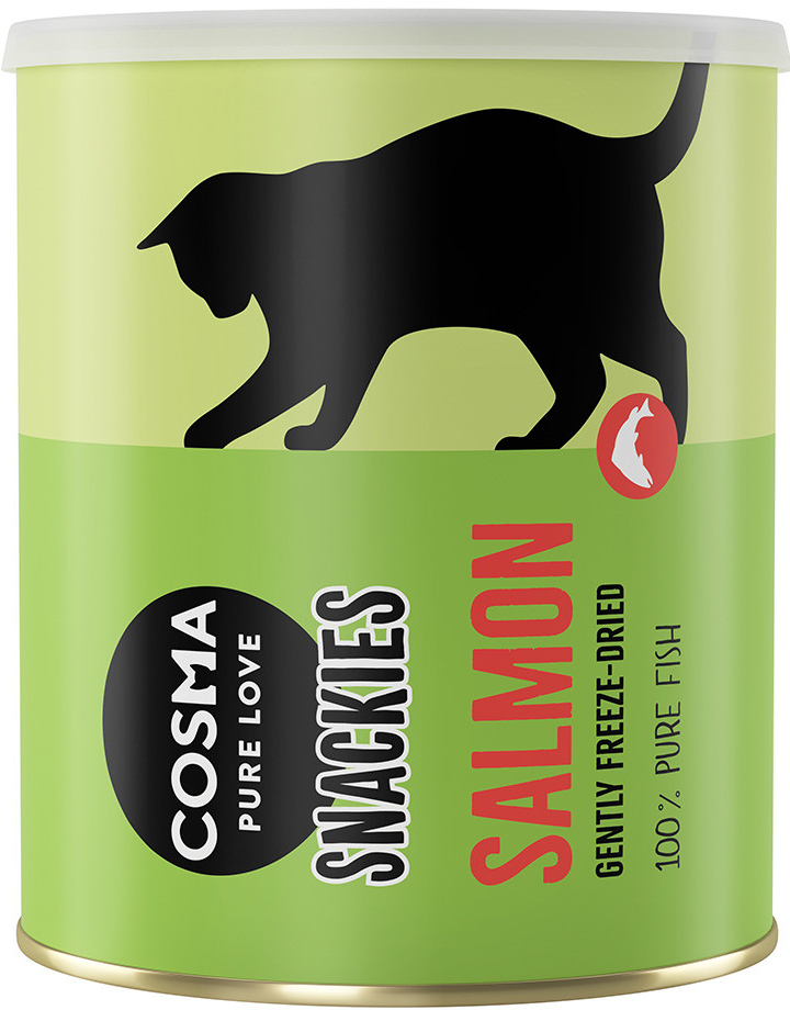 Cosma Snackies Maxi Tube lyofilizované snacky Losos 120 g