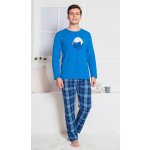 Sleep well pánské pyžamo dlouhé modré – Zboží Dáma