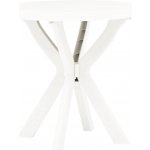 OMAXI 859798 Bistro stolek bílý Ø 70 cm plast – Hledejceny.cz