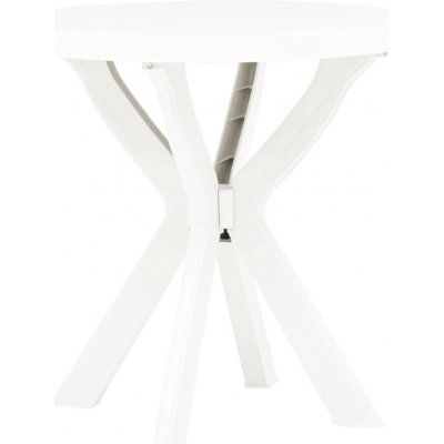 OMAXI 859798 Bistro stolek bílý Ø 70 cm plast – Hledejceny.cz