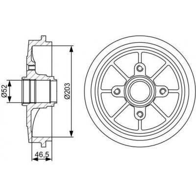 BOSCH Brzdový buben 0 986 477 126 – Zbozi.Blesk.cz