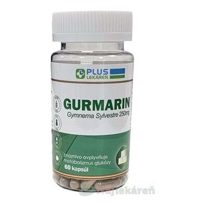PLUS LÉKÁRNA GURMARIN kapslí Gymnema Sylvestre 250 mg 60 kapslí – Hledejceny.cz