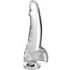 Dilda Pipedream King Cock Clear Cock with Balls 7.5" Transparent