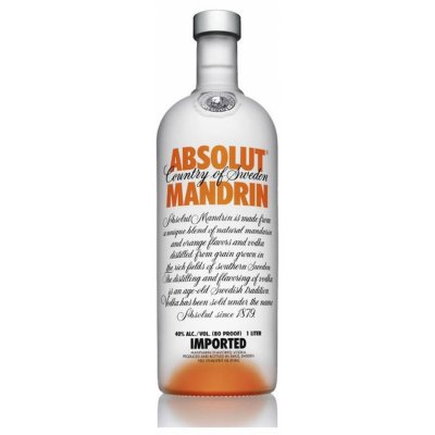 Absolut Mandrin 40% 1 l (holá láhev)