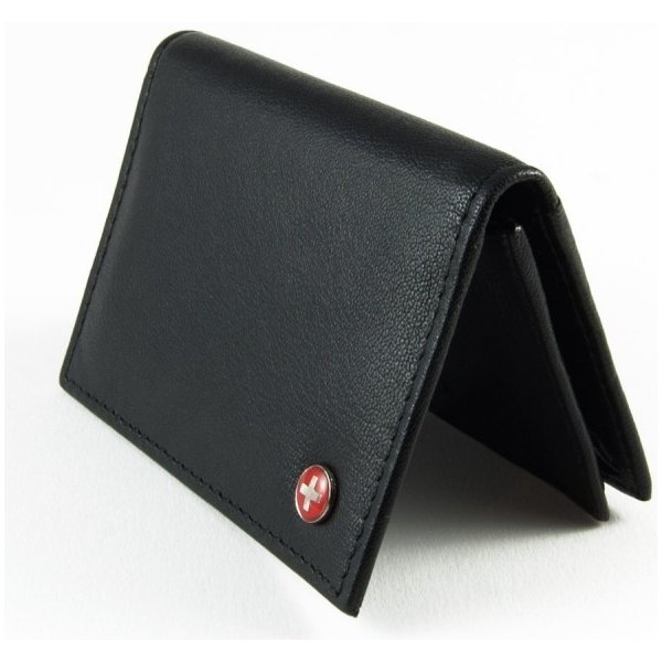Alpine Swiss Business Mini pánská kožená peněženka černá od 899 Kč -  Heureka.cz