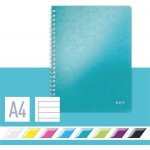 Leitz "Wow",blok na psaní ledová modrá, A4, linkovaný – Zboží Živě