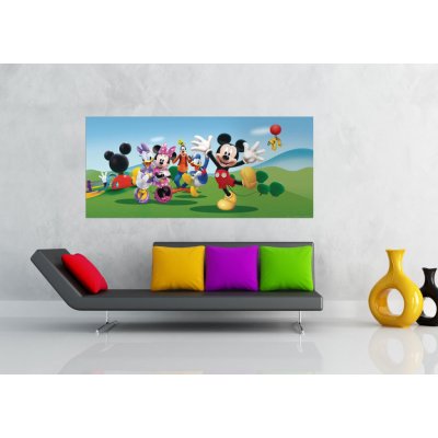 AG Design FTDNH-5343 Dětská vliesová fototapeta Mickey Mouse při hře rozměry 202 x 90 cm