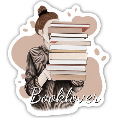 Samolepka Canli - Booklover / Milovnice knih – Zboží Mobilmania