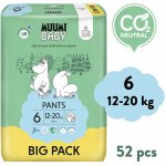 Muumi Baby Pants 6 Junior 12-20 kg kalhotkové eko 52 ks – Hledejceny.cz