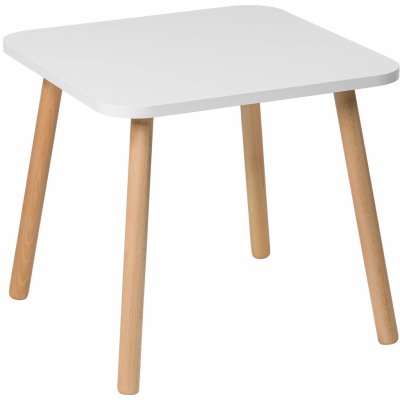 Seelloo Čtvercový dětský stůl 50/50x47 cm Stylový funkční stůl na hraní. Ideální velikost pro hraní a tvoření. Nábytek vhodný pro děti