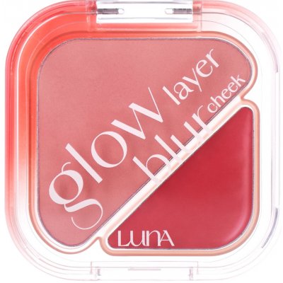LUNA Glow Layer Blur Cheek Duo tvářenka 05 Sleepy Pink 8,5 g – Zboží Dáma