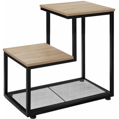 tectake 404272 odkládací stolek halifax, industrial světlé dřevo – Sleviste.cz