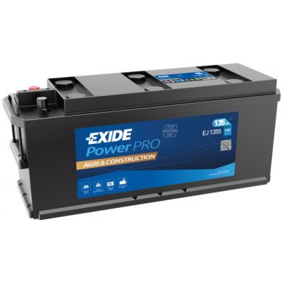 Exide PowerPRO Agri & Construction 12V 135Ah 1000A EJ1355 – Zboží Mobilmania