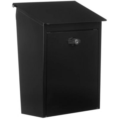 HABO Poštovní schránka 9441B, 270 × 400 × 130 mm, ocel, černá 15190 – Zbozi.Blesk.cz