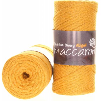 Maccaroni Bavlněné šňůry 3 mm hořčicová 20_408 – Hledejceny.cz
