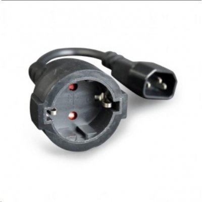 Gembird Power Adapter Cord IEC320 C14 -Schuko, M-F, 15cm, PC-SFC14M-01 – Hledejceny.cz
