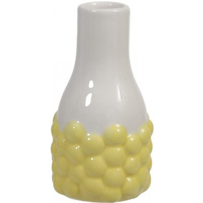 VÁZA BUBLINKY KERAMIKA 6x11,5CM BIELOŽLTÁ – Hledejceny.cz