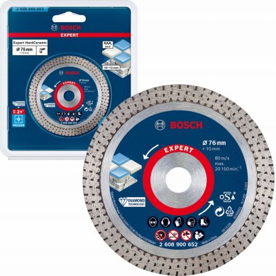 Diamantový řezný kotouč EXPERT HardCeramic Bosch 2608900652 76 mm – Zboží Dáma
