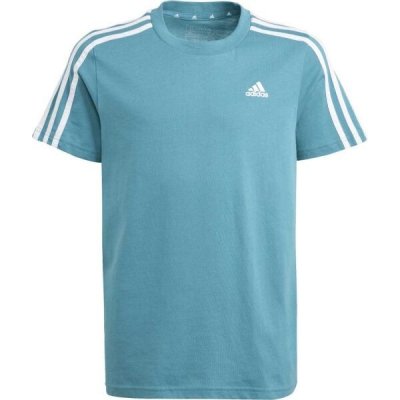 adidas t-shirt Essentials 3-Stripes Cotton t-shirt IJ6269 tyrkysová – Zboží Mobilmania