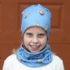 Dětská čepice Zimní čepice Mimoni modrá