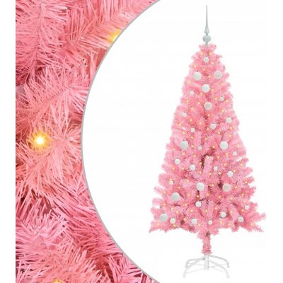 vidaXL Vánoční stromeček Růžová 150 cm PVC – Hledejceny.cz