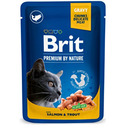 Brit Premium by Nature Cat Salmon & Trout 100 g – Zboží Mobilmania