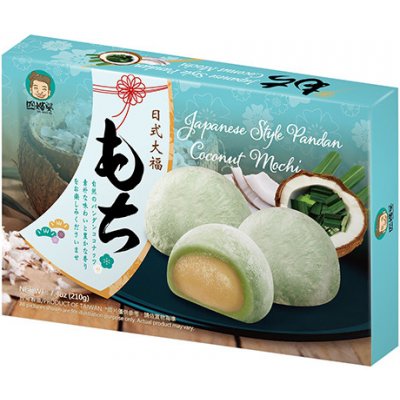 Szu Shen Po Rýžové koláčky Mochi s příchutí kokosu a pandánu 210 g – Zboží Dáma