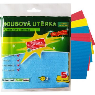 Clanax Houbová utěrka mix barev 5 ks – Zbozi.Blesk.cz