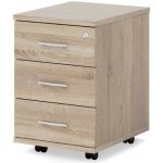 Lenza Impress 40,6 x 50,1 cm 3 zásuvky dub sonoma – Hledejceny.cz