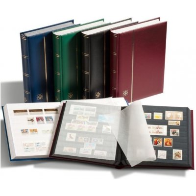 Color Album na známky A4 32 stran zelené vatované – Zboží Živě