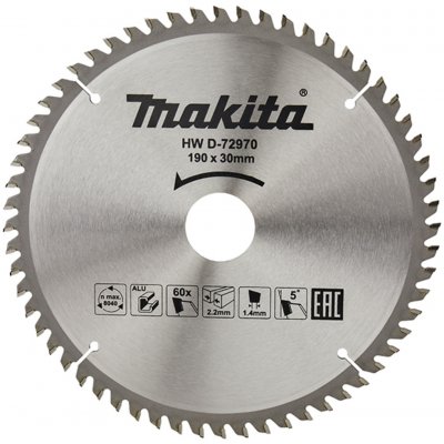 Makita pilový kotouč na hliník 190x30x60T TCT D-72970 – Sleviste.cz