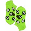 Crazy Pears kotníčkové bavlněné ponožky ECC2001 zářivě zelená